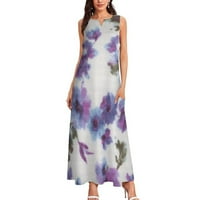LisingTool haljine za žene Udobna maxi haljina za žene Ljeto Žene Pogodne labave elegantne duge haljine