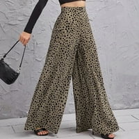 DRESSY široke hlače za noge za žene Grafički print Bohemian Style Baggy Palazzo Flowy Pant Slatke Trendne