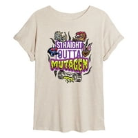 Tinejdžerski mutant Ninja kornjača Mutant Mayhem - Ravno izlaže Mutagen - Juniori idealna Tvrtna mišićna majica