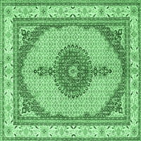 Ahgly Company Zatvoreni pravokutnik perzijski smaragdno zelene tradicionalne prostirke, 3 '5'