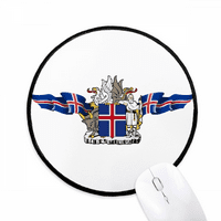 Norveška nacionalni amblem Simbol zemlje miša Pad Desktop Office Round Mat za računar