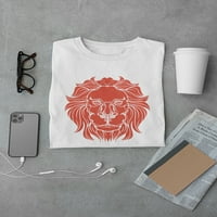 Cool Red Grunge Lion Head Majica - Mumbe -image by Shutterstock, Muškarac Veliki