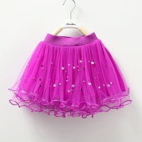 Baby Girls Tulle Sukrt, Djevojke Toddler Slatke ljetne mini suknje, Party Dance Kostim Splice Solid