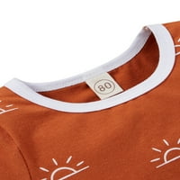 Kiapeise Baby Sun Print Set odjeće, majica kratkih rukava + kratke hlače