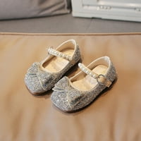 DMQupv Toddler Kišne čizme Veličina Cipele Rhinestone Sequin Bow Buckle Haljina cipele Plesne cipele