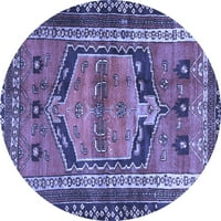 Ahgly Company u zatvorenom okrugu Perzijski plavi tradicionalni prostirci, 3 'okrugli