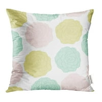 Prekrasna s egzotičnim cvijećem napravljenim u pastelnim bojama savršenim za romantične kafere jastuka