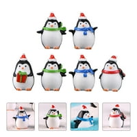 Božićni mini ukrasi minijaturne figurine Penguin House Gumbi za ukrašavanje smole Dekoracija snježnog