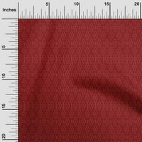 Onuone pamučna svila maroon tkanina azijska cvjetna blok DIY odjeća za preciziranje tkanine Ispis tkanina sa dvorištem širom