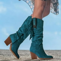 DMQupv bedrine visoke čizme za žene široke teleže casual cipele modne meke jedinice dame čizme cipele