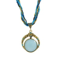 Miyuaadkai ogrlice retro stil etničke boemske žene Ogrlica umjetna dodatna nakit plava jedna veličina