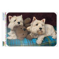 Westie West Highland White Terrier Psi Teddy Bear Home Business Office