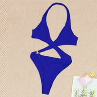 Amousa ženski bikini kupaći kostimi jednodijelni vintage konzervativni čvrsti seksi kupaći kupaći kostimi