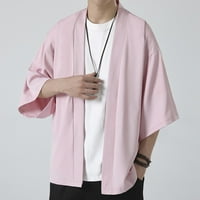 Muška košulja Ljetna majica Majica Solid Kimono Polup rukava elegantna ramena labava mekana kardigan