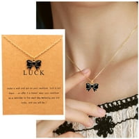 Zlatni leptir luk Inspiration ogrlica Pokloni za žene tinejdžerske djevojke Ogrlice pokloni s poklon
