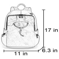 Innerwin Dame Daypack Multi džepovi Torbe na rame Top ručka Višenamjenski ruksak veliki kapacitet Žene