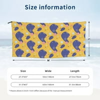 Ručnik za plažu, apstraktni geometrijski elementi Žuta uzorka Velikog brzog ručnika za sušenje - 27.5