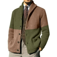 Muška modna gumba za blokiranje boja kardigan džemper yutnsbel
