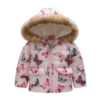 Advoicd Girls 'Outerweard Jackets & Coats Star Girl Dječji kaput Zimska dječja jakna Djevojke s kapuljačom