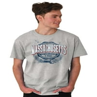 Massachusetts Student Campus Pride Muška grafička majica Tees Brisco Marke 2x
