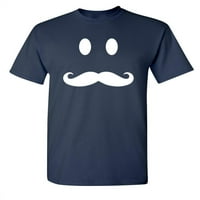 Brkovi nasmiješeni muškarci smiješni ties novost sarkastic humor grafički majica