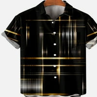 Košulje za muškarce i dječake Havajska modna geometrija opuštena-fit casual majica s kratkim rukavima