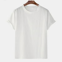Muške majice Ležerne prilike, okrugli vrat Sloidne kratke hlače ohlađene majice Modna bluza Beach White