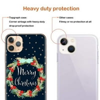 Za iPhone 14 Plus Pro Proma Case Christmas Design Soft TPU tanki udarni udarni poklopac zaštitnog poklopca