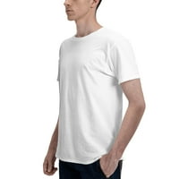 Sluga oštećena muškim osnovnim majicama kratkih rukava bijela xx-velika