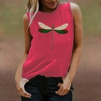 Ljetne košulje za ženske majice Trend Vest okrugli vrat Životinjski print Top kawaii majica PARTY TOPS