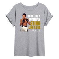Muhammad Ali - bokserska legenda - leptiri plutaju, pčelinji ubode - Juniori idealna Flowy mišićna majica