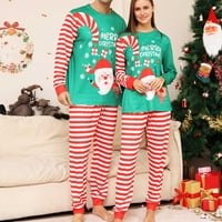 Dianli Happy Božić, dvije odjeve za muškarce Porodično podudaranje pidžama set mens labavi vrhovi i