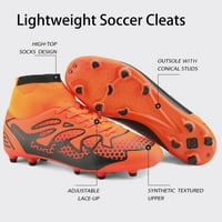 Pairs muške modne klizačke nogometne cipele fudbalske cipele trenerske tenisice narančasta crna veličina 9.5