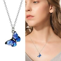 Ogrlica Veki Butterfly Privjesak za žene Privjesci ženske ogrlice za rođendan poklon za mamu Ženska