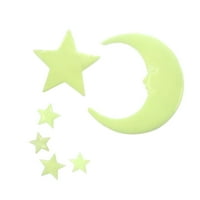 Noćni sjaj Romantične kuće Night Light naljepnice Star Moon Sobu naljepnice za ukrašavanje stropnih