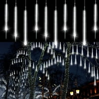 Zukuco božićna svjetla Meteorske tuš svjetla na otvorenom, cijev LED 12in utikač u padajućim kišnim svjetlima za odmor za odmor na vrt