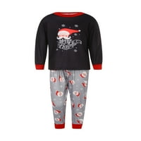 Multitrast roditelj-dječji božićni pidžami Santa tisak sa ležernim hlačama
