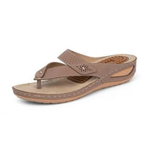 Colisha Womens Flip-Flops plaže sandale sandale skliznuti na casual cipelama na otvorenom Ljetne papuče