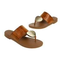 Ljetne sandale Stil za slobodno vrijeme Slatka boja Ljeto ne klizanje Slip ravna plaža Otvori nožni