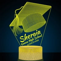 Diplomirani pokloni, aveki noćna svjetlost, starija LED svjetiljka, prilagođeni inspirativni diplomski