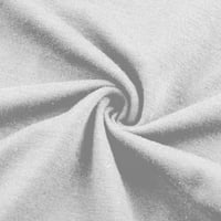 Qcmgmg Plus Veličina majice za žene Labavi kratki rukav V izrez Casual Ljetni maslačak Print Tee White