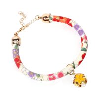 Ogrlica za kućne ljubimce Podesiva ogrlica kreativni cvjetni uzorak zvona zvona za kućne mačke mačeg