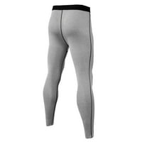 Duge hlače za muškarce muške elastične fitnes dugih rukava Brzi vrhovi za sušenje duge hlače Sportsko