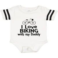 Inktastic Volim biciklizam sa tatom poklon dječjim dječakom ili dječjom dječjom bodom