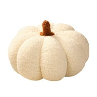 Jastuci za bacanje bundeve, Happy Halloween Sherpa jesen Dekorativni jastuk u obliku bundeve slatki