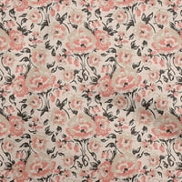 Onuone viskoze Šifonske breskve Florals šivaće materijal za ispis tkanina od dvorišta široko