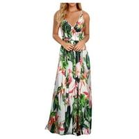 Ljetne haljine za ženske casual dressy cvjetne večernje zabave za letnje duge Boho ljetne maxi haljine