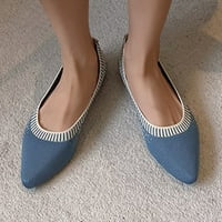 Papuče za haljine Aaiaymet sa gustim potpeticama Moda Žene prozračne čipke cipele Ležerne cipele, nebo
