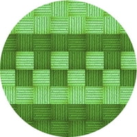 AHGLY Stroj za upotrebu u zatvorenom kvadratu Transitional Smaragd Green Diel Prostirke, 3 'kvadrat