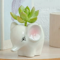 Kreativna životinjska keramička saksija, sukulenti sa sakulentima kontejner za sadnju vode Civet Cat oblik ukrasni lonac